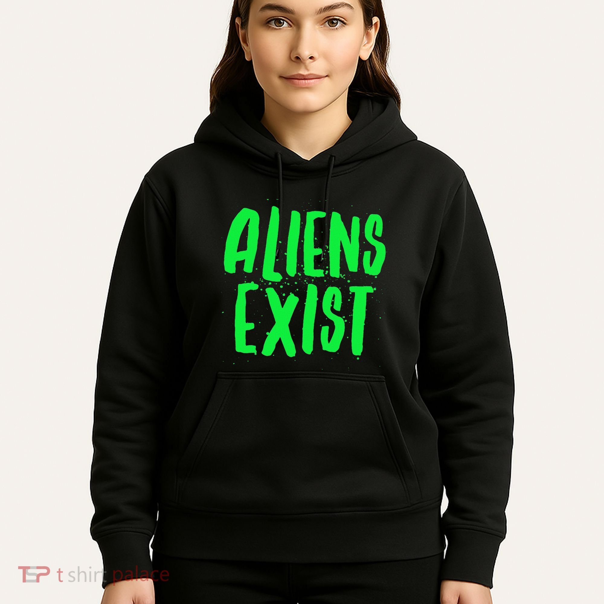 Aliens Exist Funny Alien Hoodie