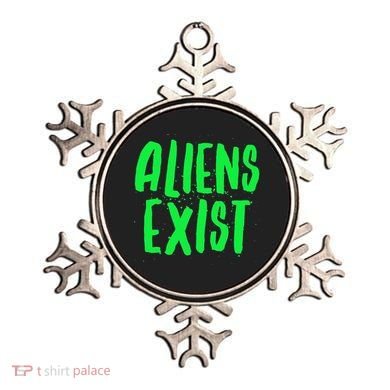 Aliens Exist Funny Alien Ornament