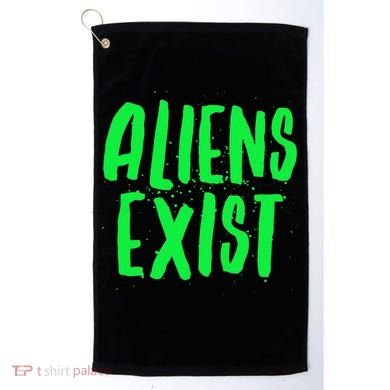 Aliens Exist Funny Alien Golf Towel