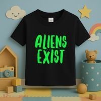 Aliens Exist Funny Alien Toddler T-Shirt thumb 3