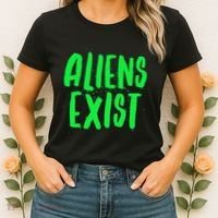 Aliens Exist Funny Alien Women's T-Shirt thumb 2