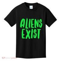 Aliens Exist Funny Alien Kids T-Shirt thumb 0
