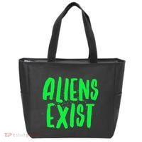 Aliens Exist Funny Alien Tote Bag thumb 0