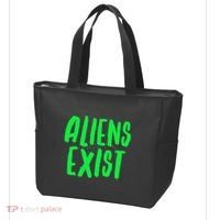 Aliens Exist Funny Alien Tote Bag thumb 3
