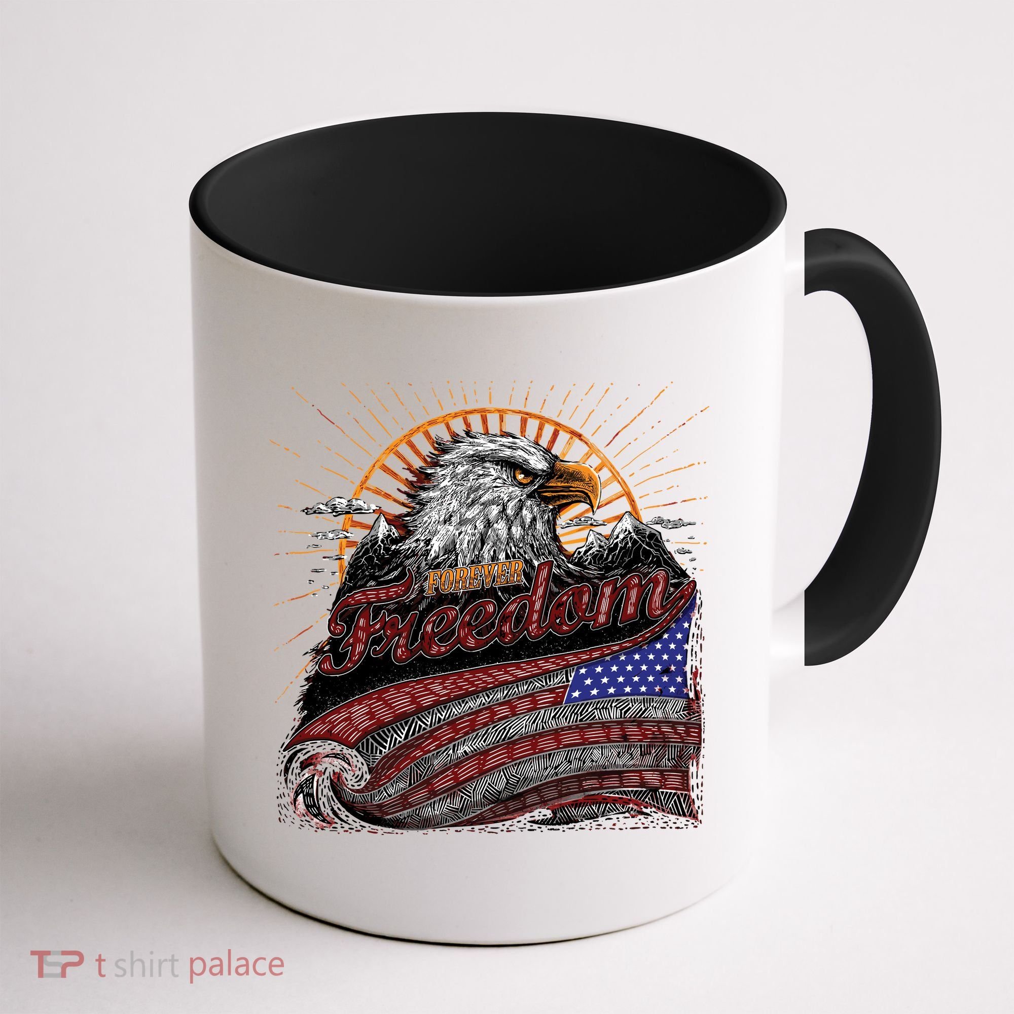 American Eagle Forever Freedom USA Coffee Mug