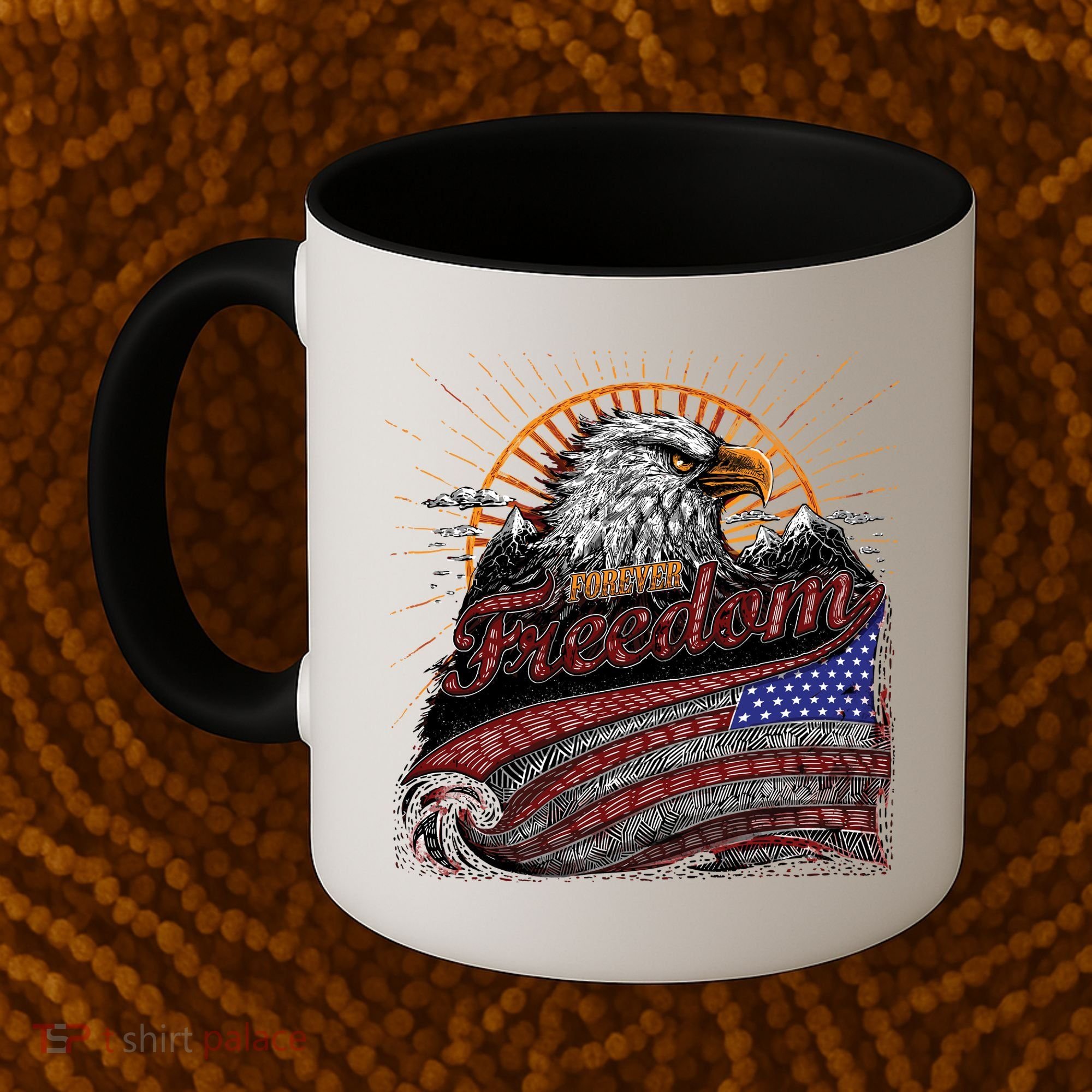 American Eagle Forever Freedom USA Coffee Mug