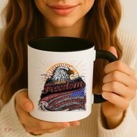 American Eagle Forever Freedom USA Coffee Mug thumb 3