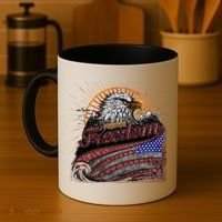 American Eagle Forever Freedom USA Coffee Mug thumb 4