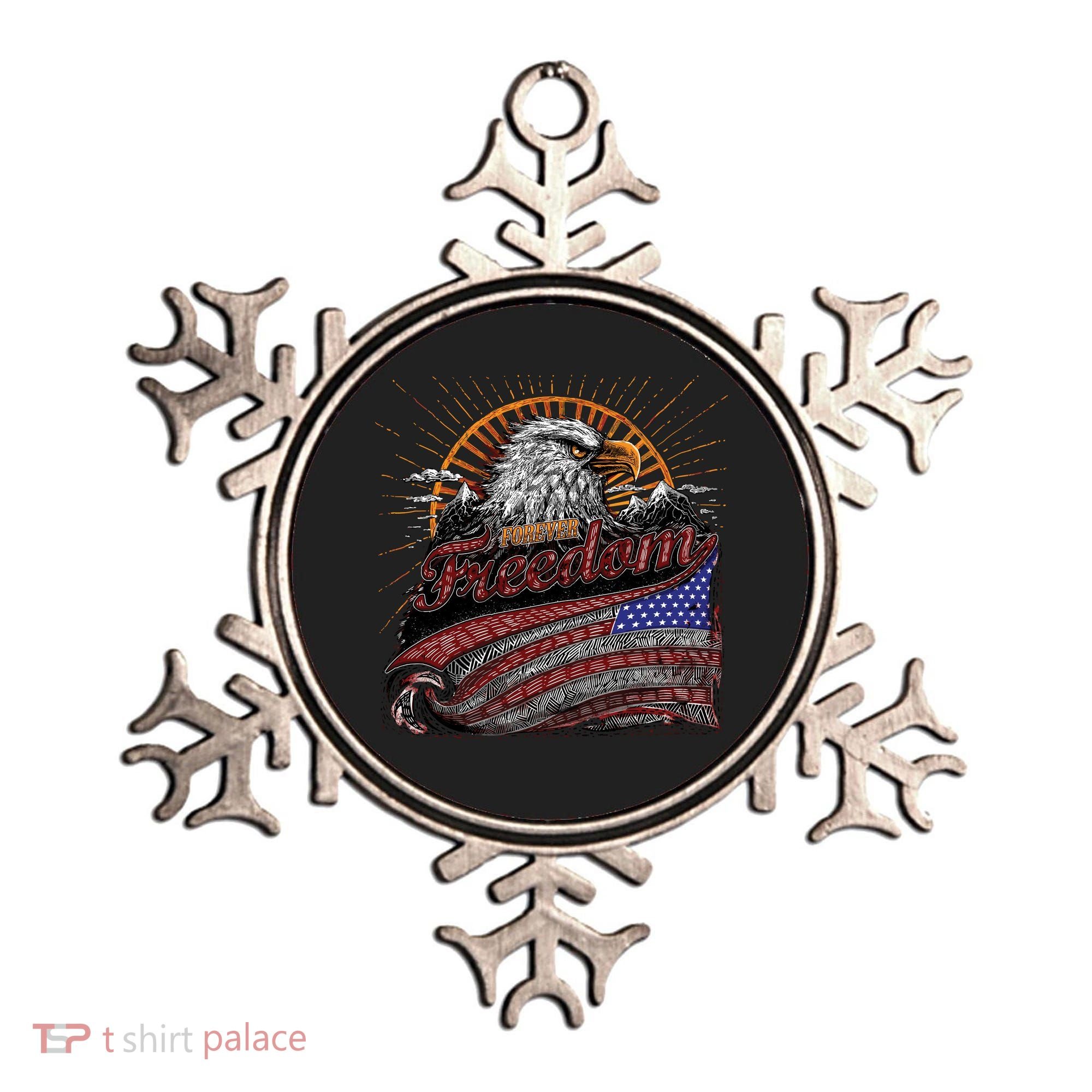 American Eagle Forever Freedom USA Ornament