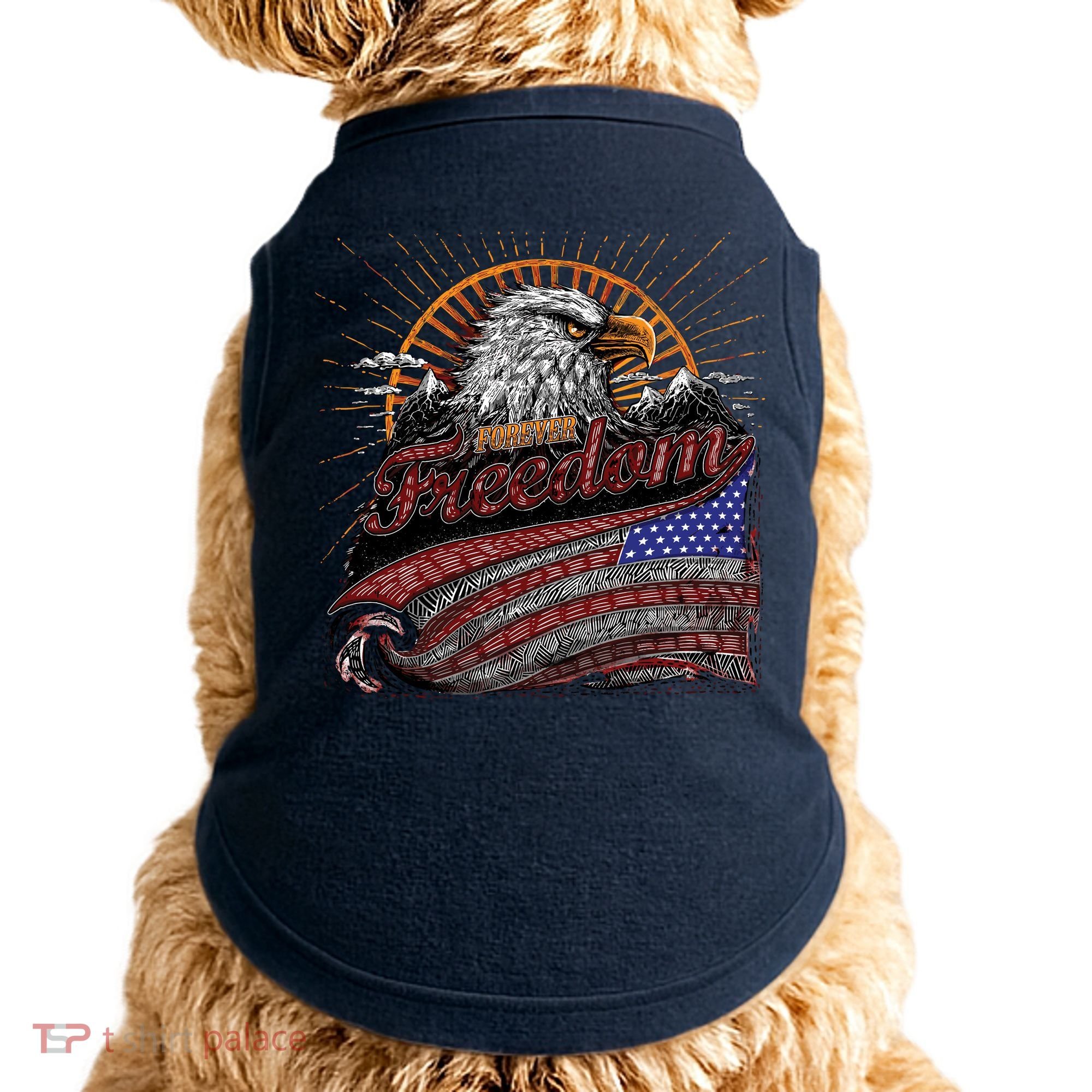 American Eagle Forever Freedom USA Doggie Tank