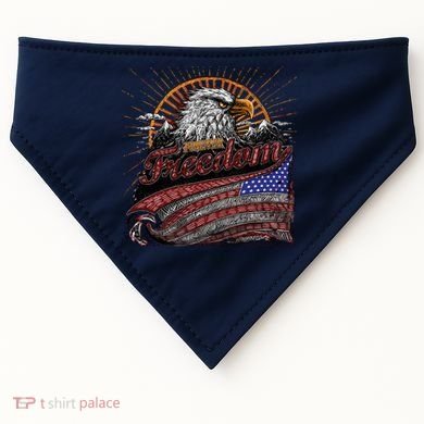American Eagle Forever Freedom USA USA-Made Doggie Bandana
