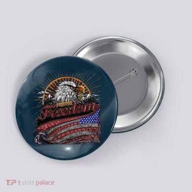 American Eagle Forever Freedom USA Button