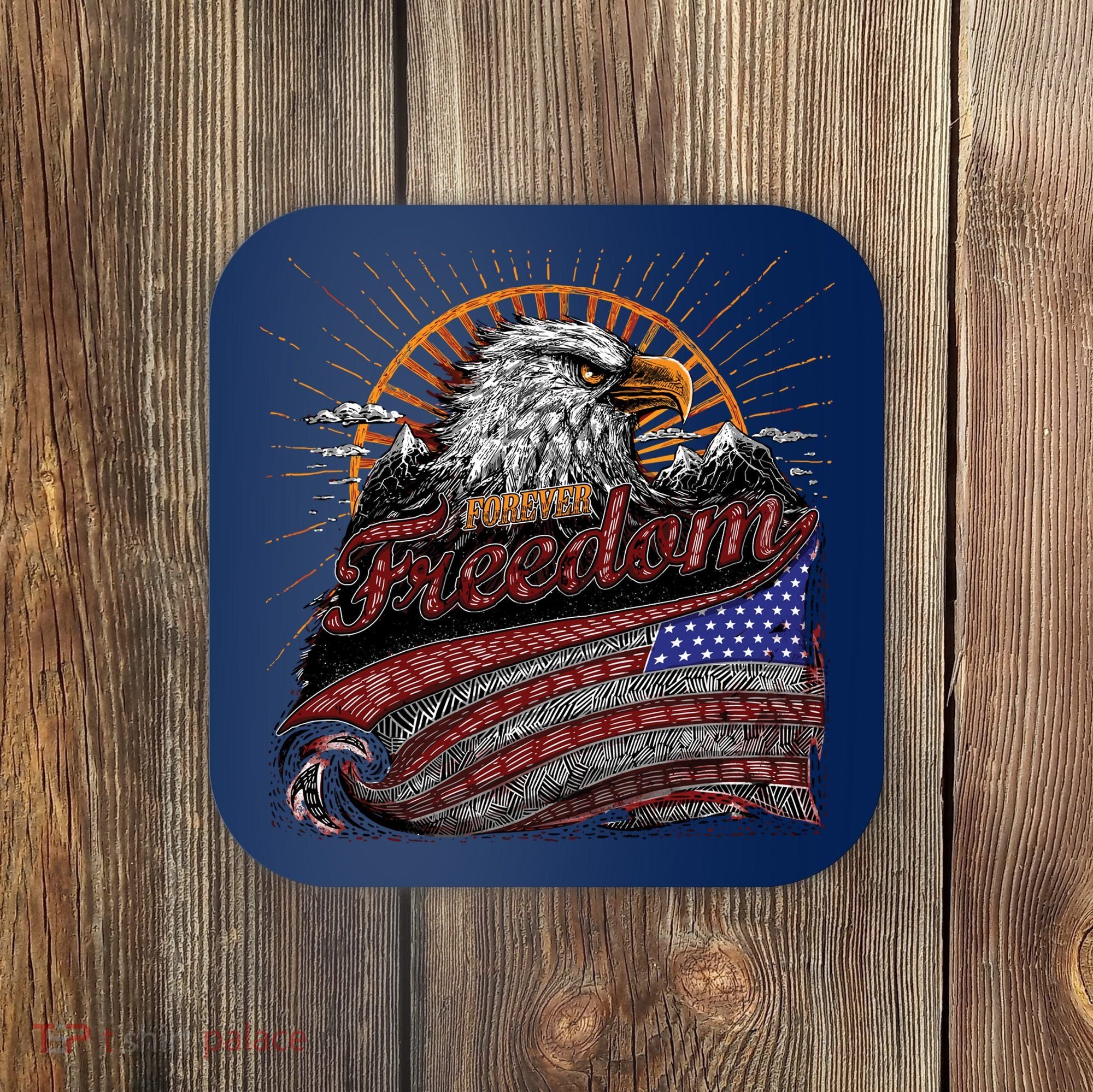 American Eagle Forever Freedom USA Coaster