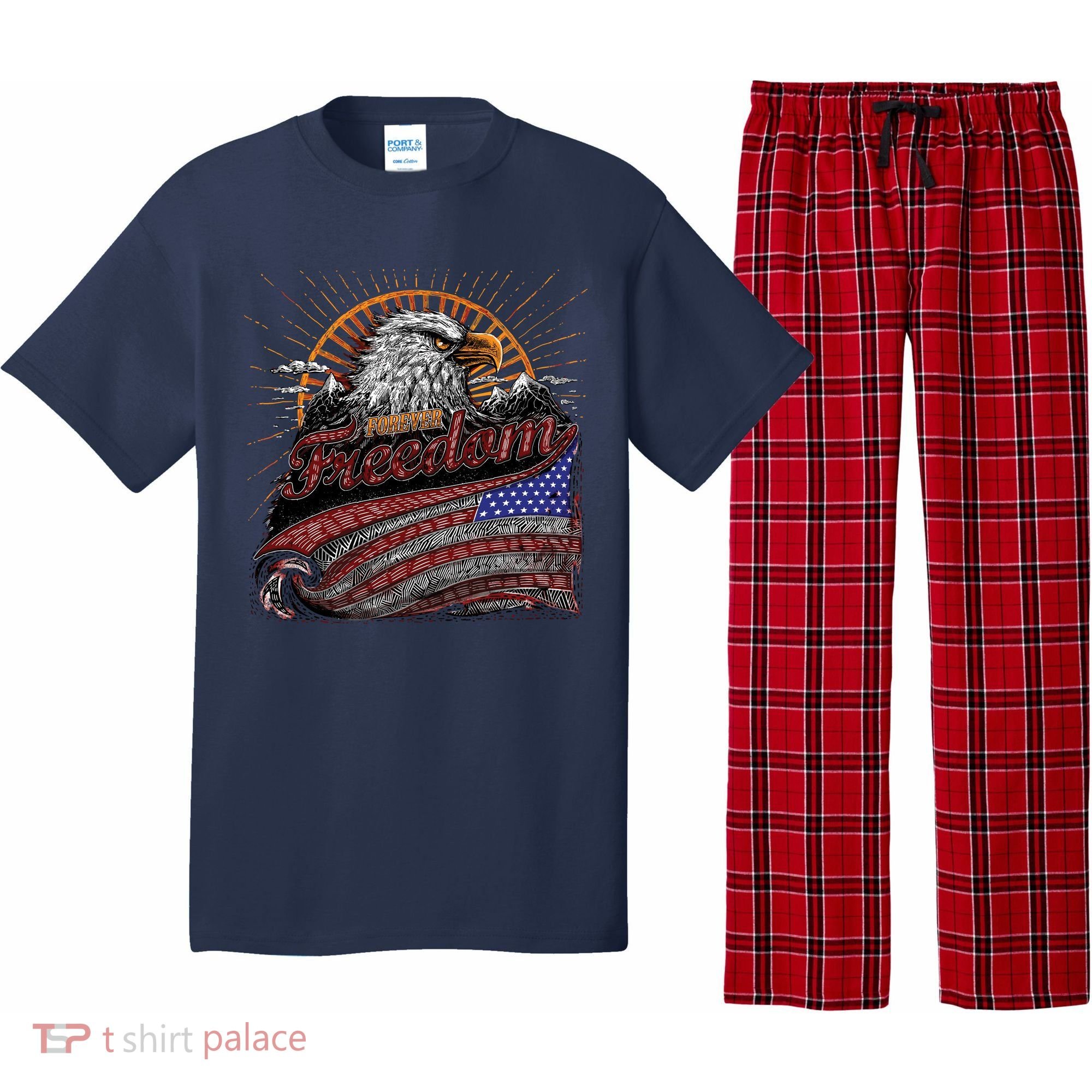 American Eagle Forever Freedom USA Pajama Set
