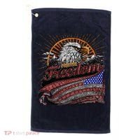 American Eagle Forever Freedom USA Golf Towel thumb 0