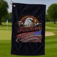 American Eagle Forever Freedom USA Golf Towel thumb 1