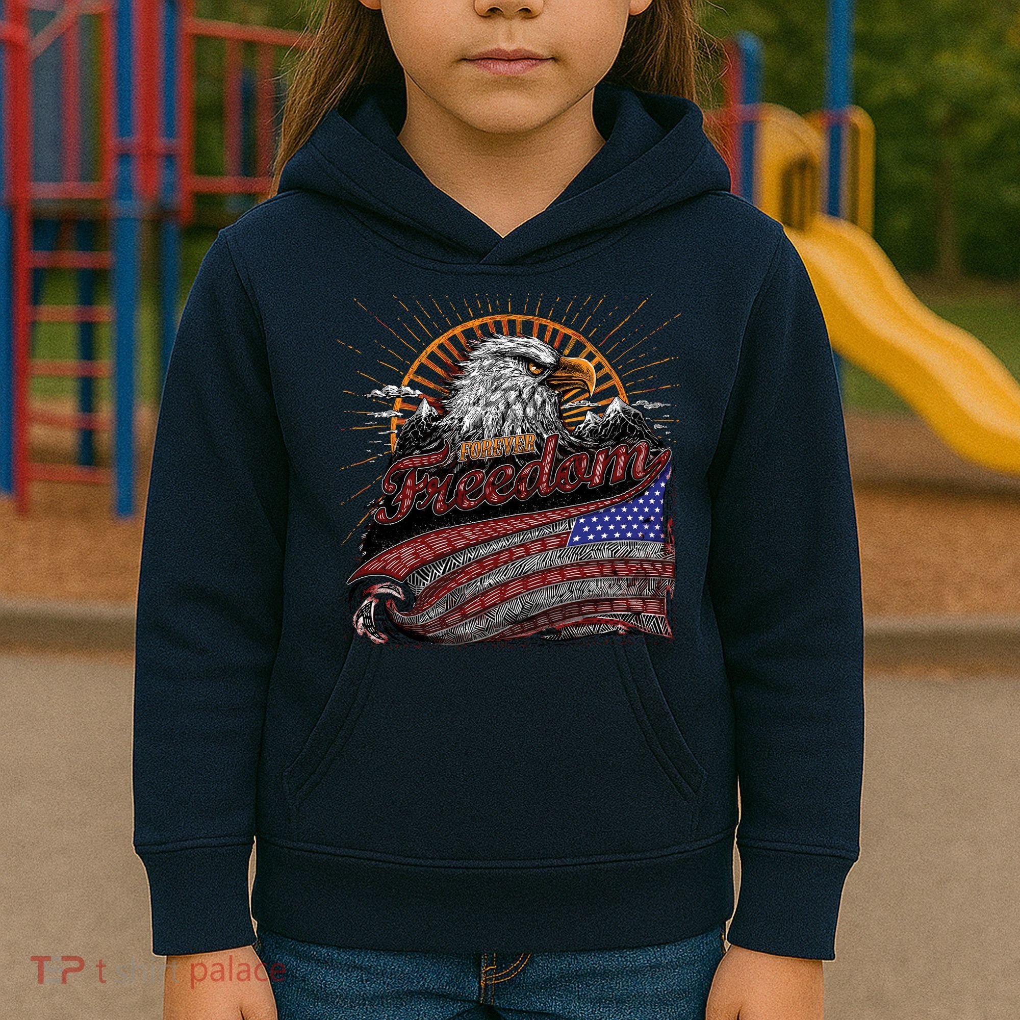 American Eagle Forever Freedom USA Kids Hoodie