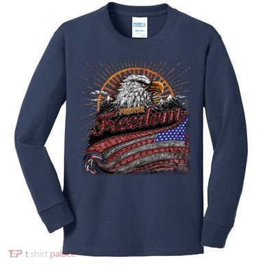American Eagle Forever Freedom USA Kids Long Sleeve Shirt