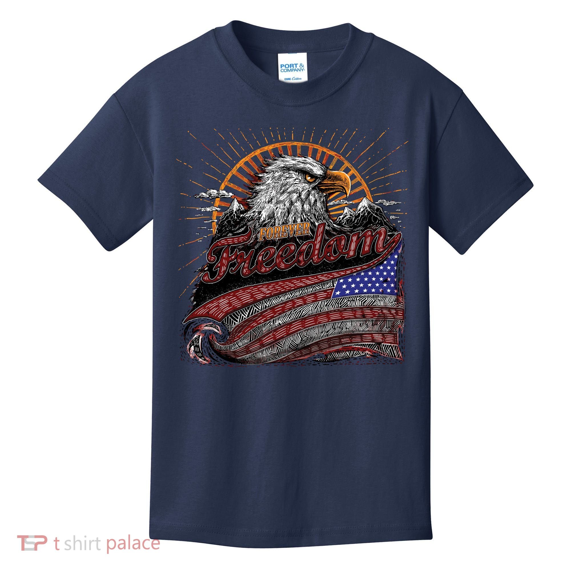 American Eagle Forever Freedom USA Kids T-Shirt