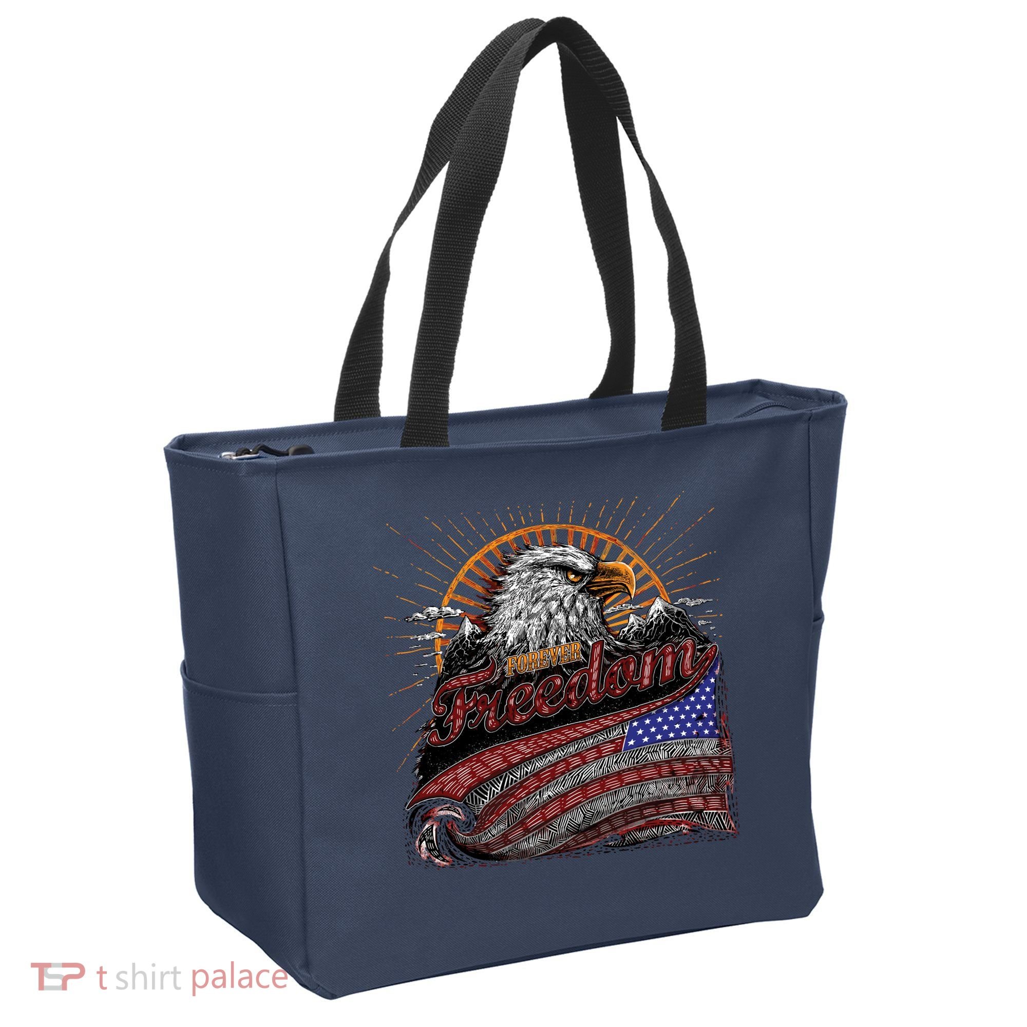 American Eagle Forever Freedom USA Tote Bag