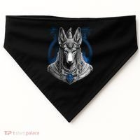 Anubis Egyptian God Realistic USA-Made Doggie Bandana thumb 0