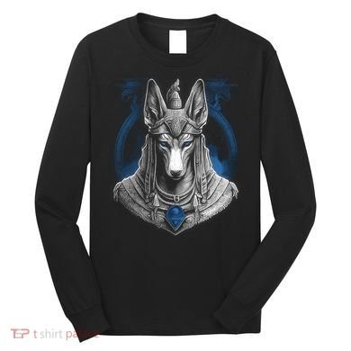 Anubis Egyptian God Realistic Long Sleeve Shirt