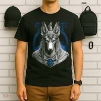 Anubis Egyptian God Realistic T-Shirt thumb 6