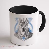 Anubis Egyptian God Realistic Coffee Mug thumb 1