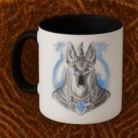 Anubis Egyptian God Realistic Coffee Mug thumb 2