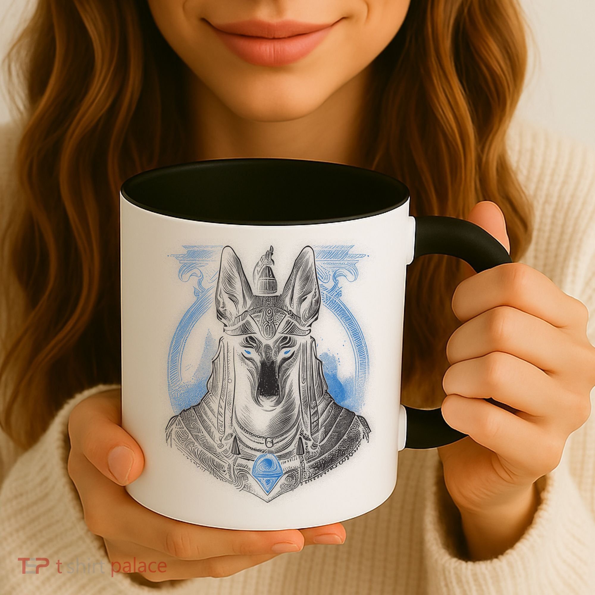Anubis Egyptian God Realistic Coffee Mug