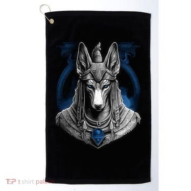Anubis Egyptian God Realistic Golf Towel