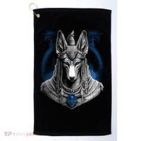 Anubis Egyptian God Realistic Golf Towel thumb 0