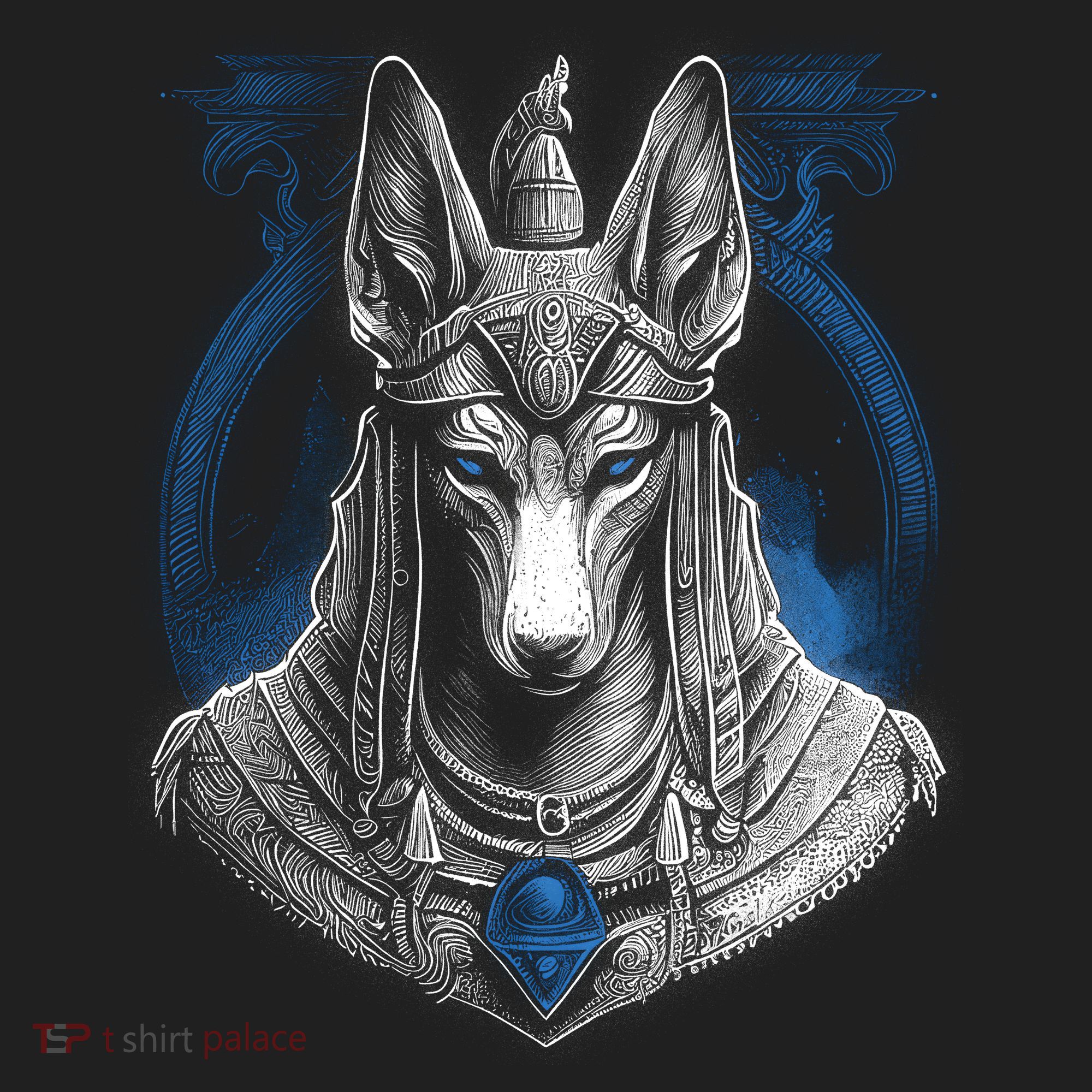 Anubis Egyptian God Realistic Golf Towel