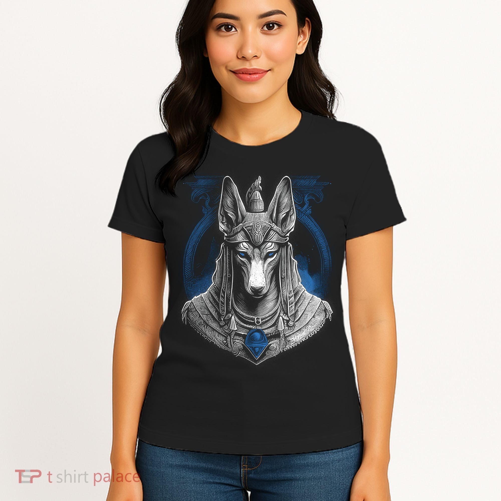 Anubis Egyptian God Realistic Women's T-Shirt