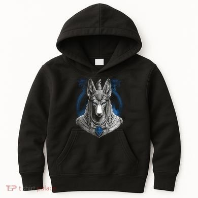 Anubis Egyptian God Realistic Kids Hoodie