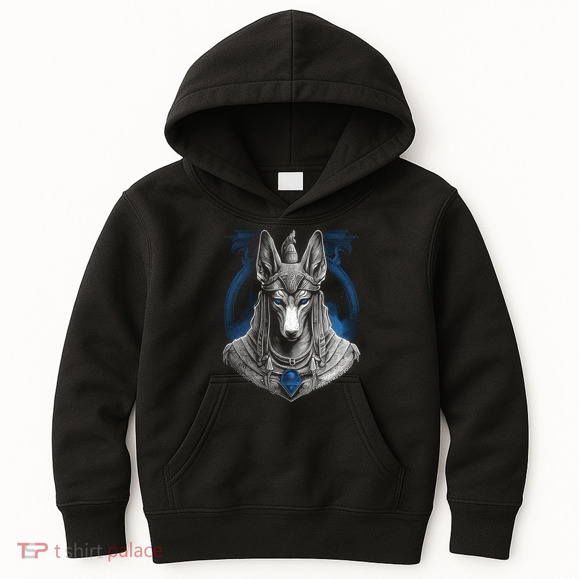 Anubis Egyptian God Realistic Kids Hoodie