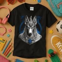 Anubis Egyptian God Realistic Kids T-Shirt thumb 3