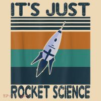 Aerospace Engineering Gifts It's Just Rocket Science Space Tote Bag thumb 4