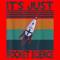 Aerospace Engineering Gifts It's Just Rocket Science Space Santa Hat thumb 1