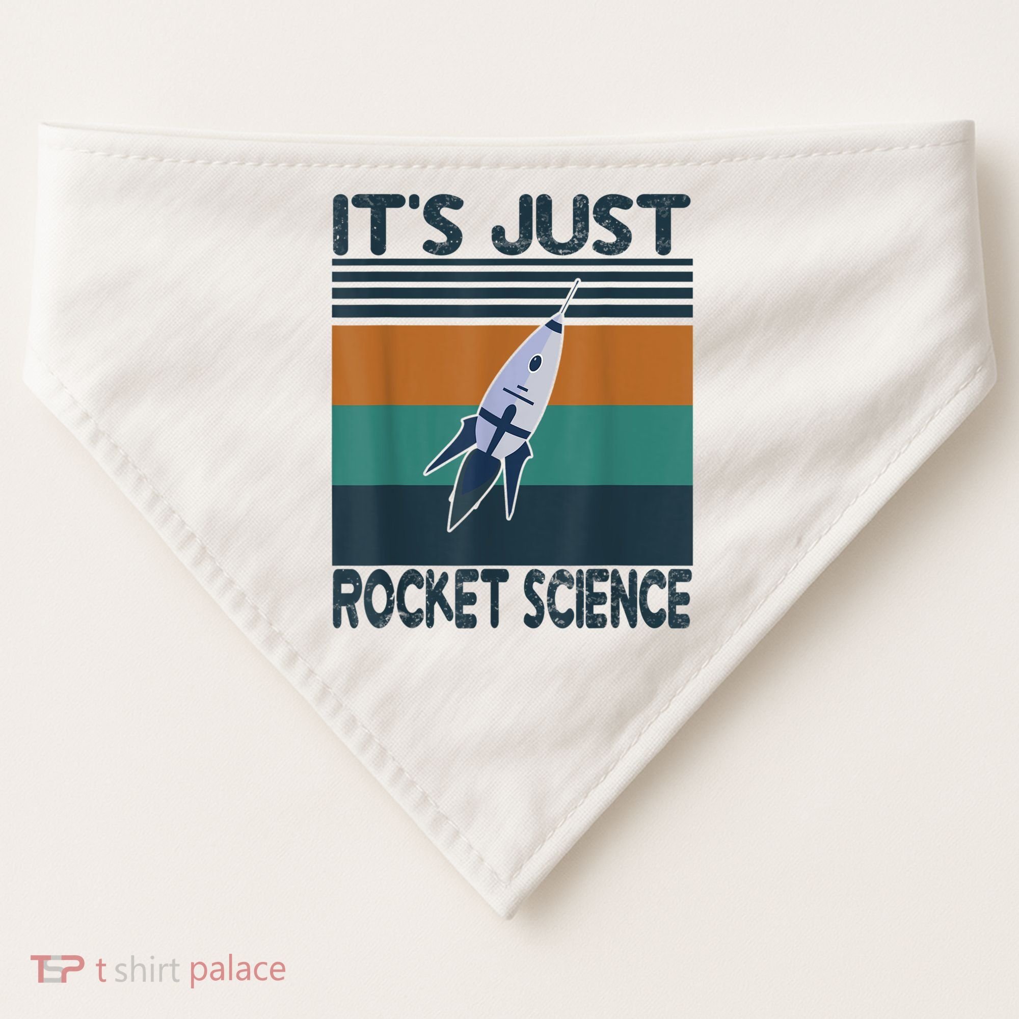 Aerospace Engineering Gifts It's Just Rocket Science Space USA-Made Doggie Bandana