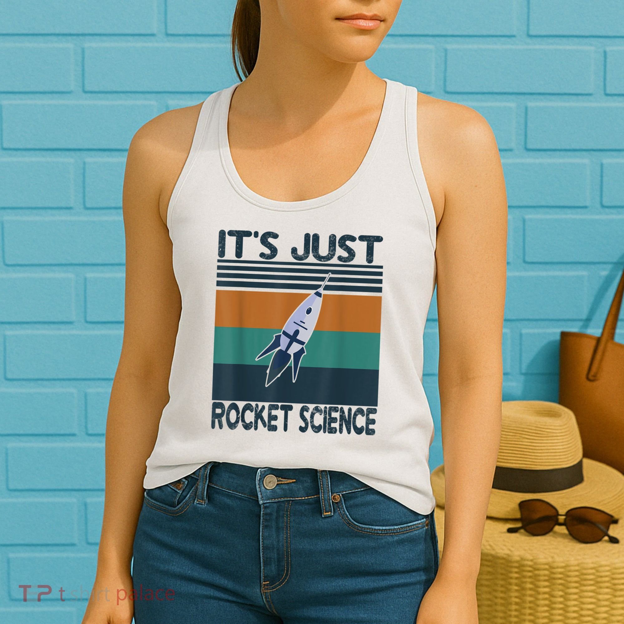 Aerospace Engineering Gifts It's Just Rocket Science Space Women's Tank Top