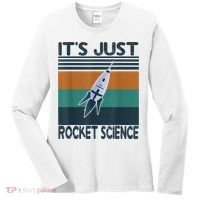 Aerospace Engineering Gifts It's Just Rocket Science Space Women's Long Sleeve Shirt thumb 0
