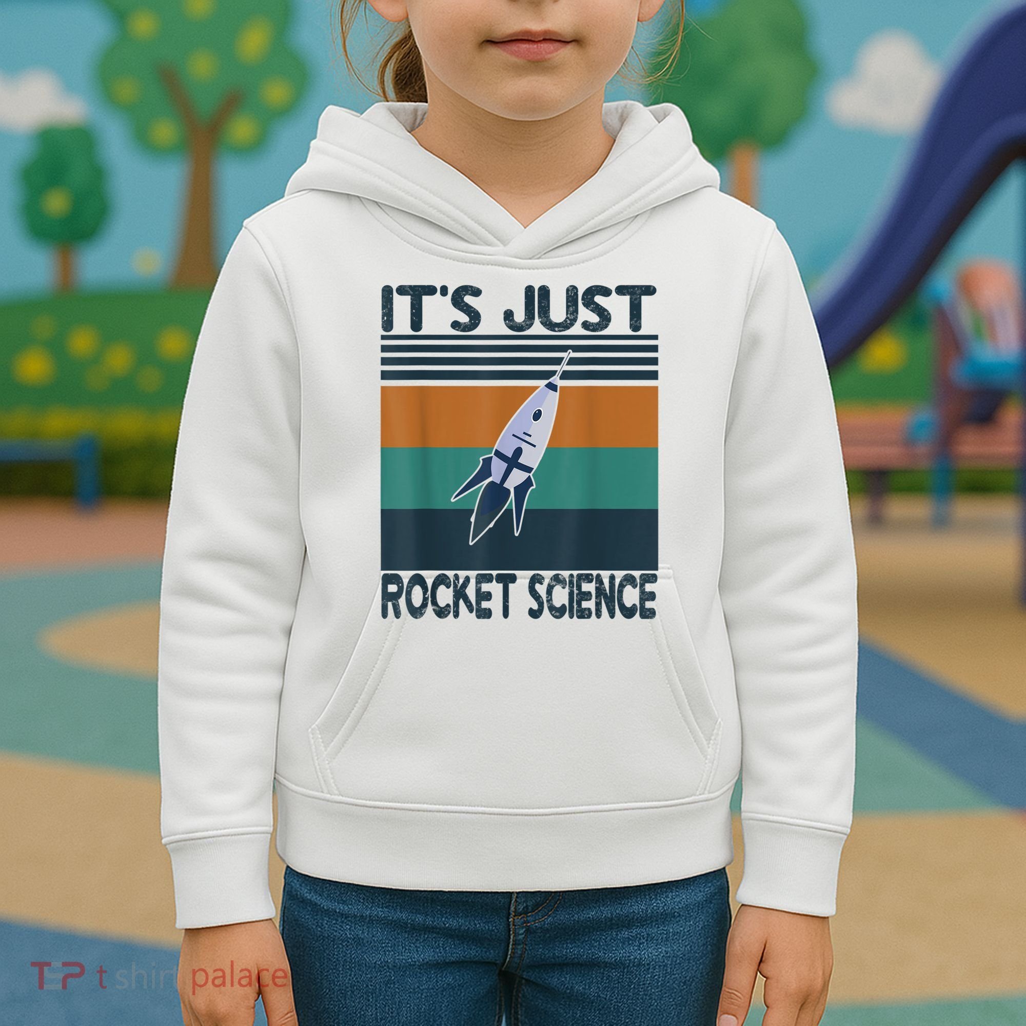 Aerospace Engineering Gifts It's Just Rocket Science Space Kids Hoodie
