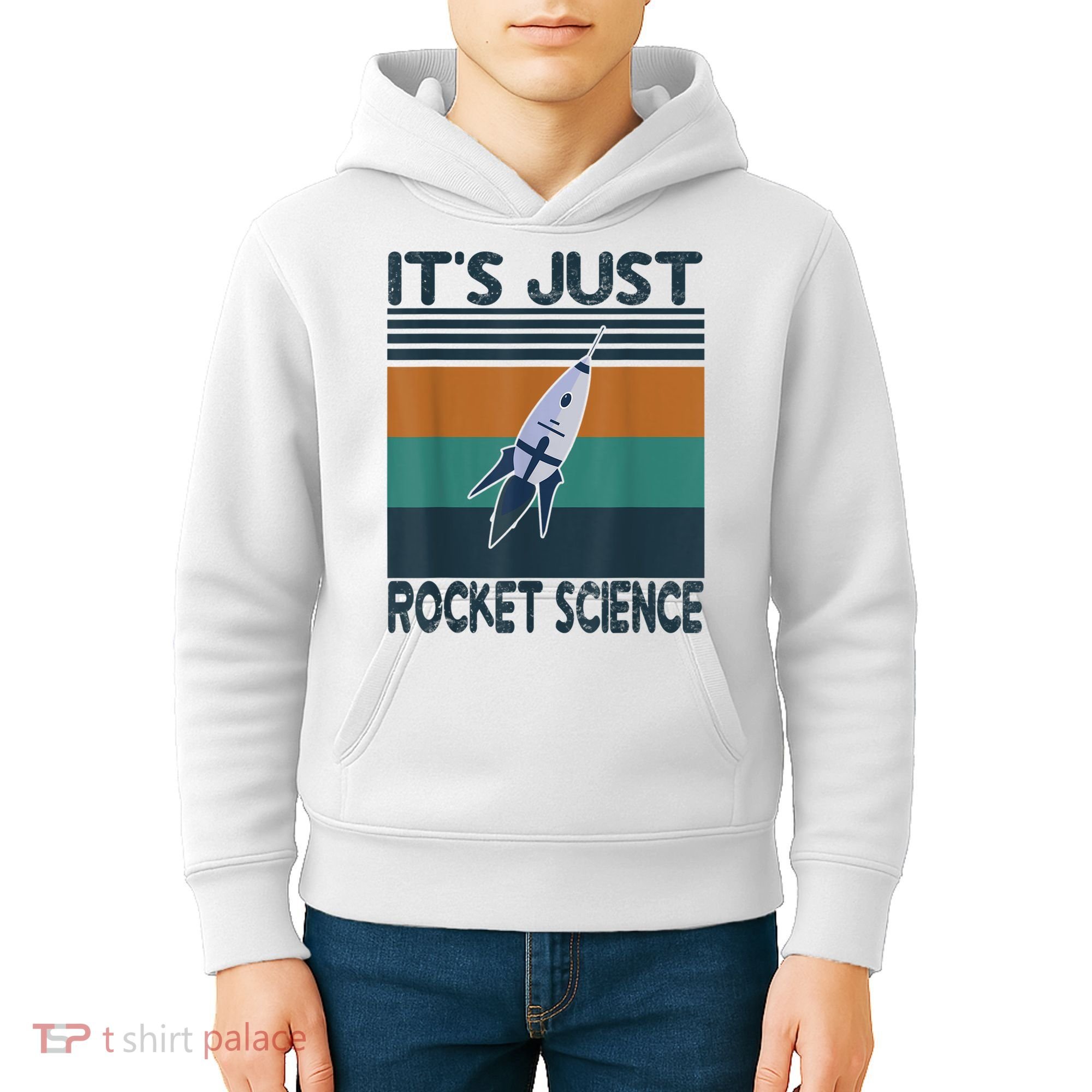 Aerospace Engineering Gifts It's Just Rocket Science Space Kids Hoodie