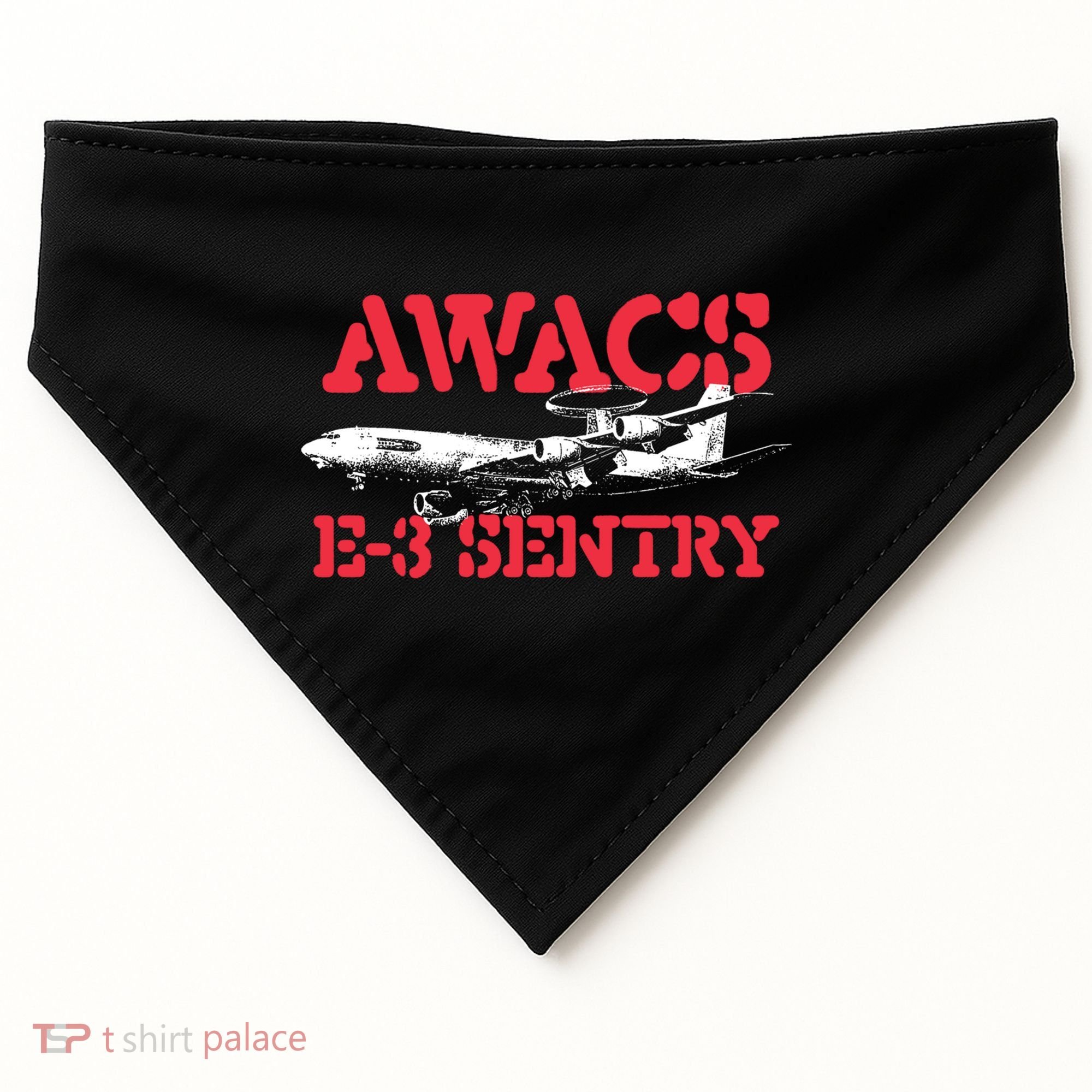 Awacs Emeaningful Gift3 Sentry Meaningful Gift Military Cargo Aircraft Pilot Gif USA-Made Doggie Bandana