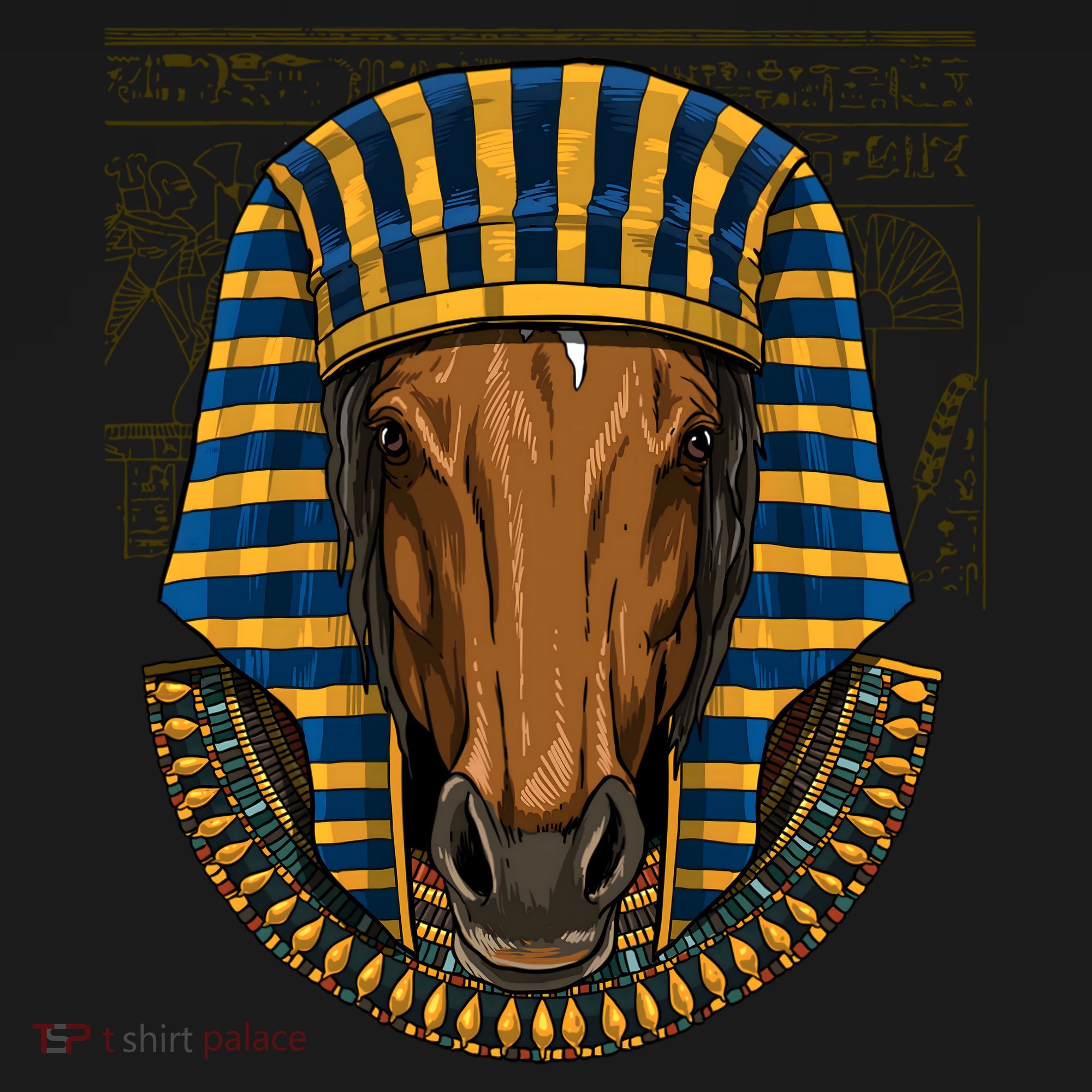 Ancient Egyptian Goddess Horse Pyramid Horse Lover Cow Gift USA-Made Doggie Bandana