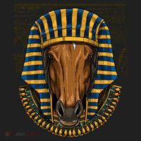 Ancient Egyptian Goddess Horse Pyramid Horse Lover Cow Gift Beanie thumb 2