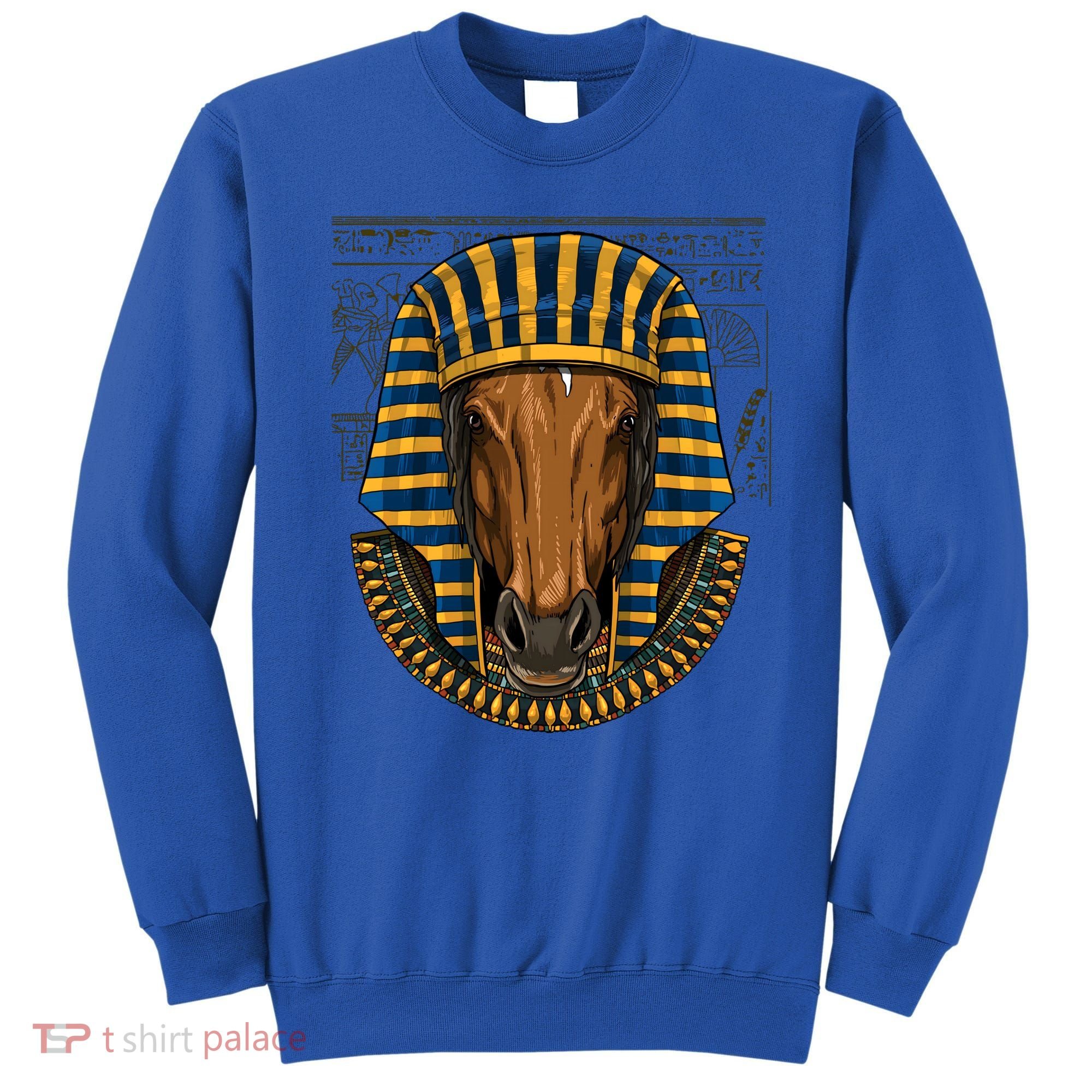 Ancient Egyptian Goddess Horse Pyramid Horse Lover Cow Gift Sweatshirt