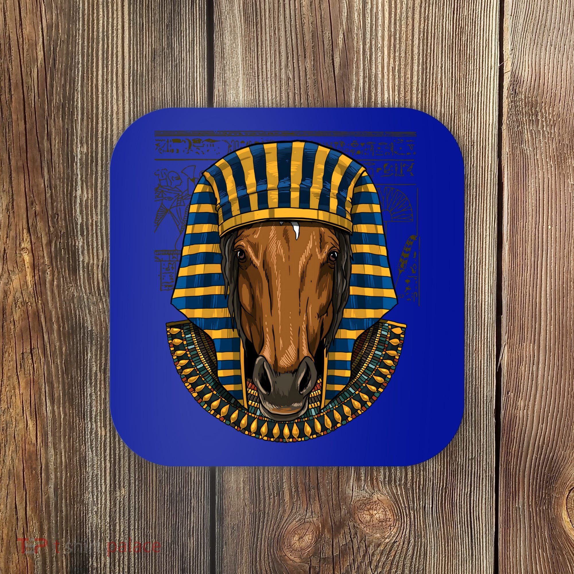 Ancient Egyptian Goddess Horse Pyramid Horse Lover Cow Gift Coaster