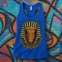 Ancient Egyptian Goddess Horse Pyramid Horse Lover Cow Gift Women's Tank Top thumb 3